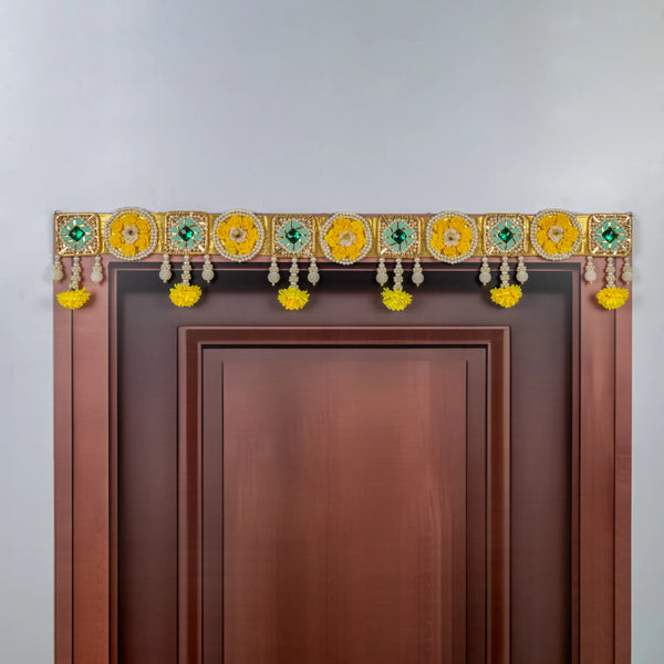 Rama Green Floral Design Toran - Perfect Door Decoration