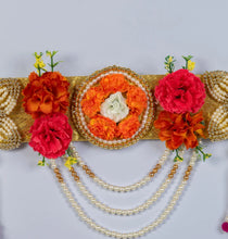 Orange Flower Pearl work Toran