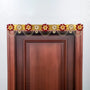 Red Golden Toran with Satin Fabric Flower