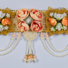 Floral Peach elegance toran with handwork